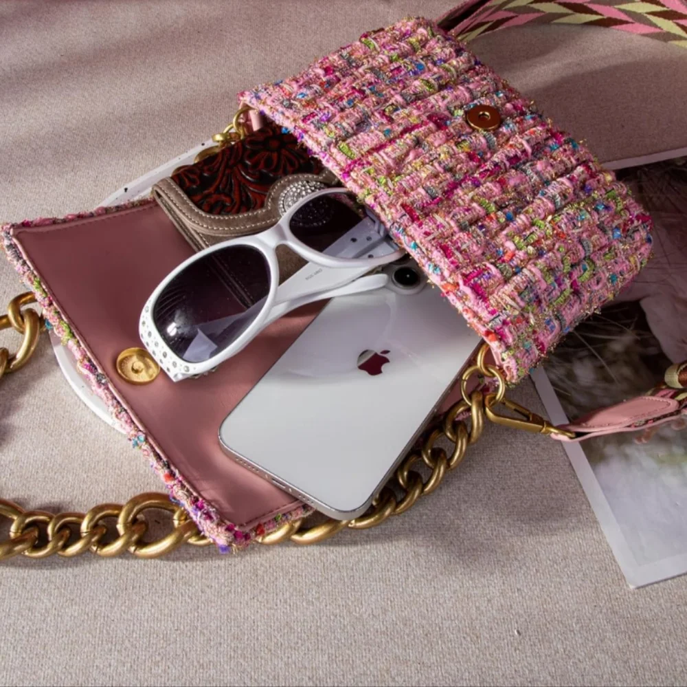 Pink Plaid Purse - Picture 3 of 3